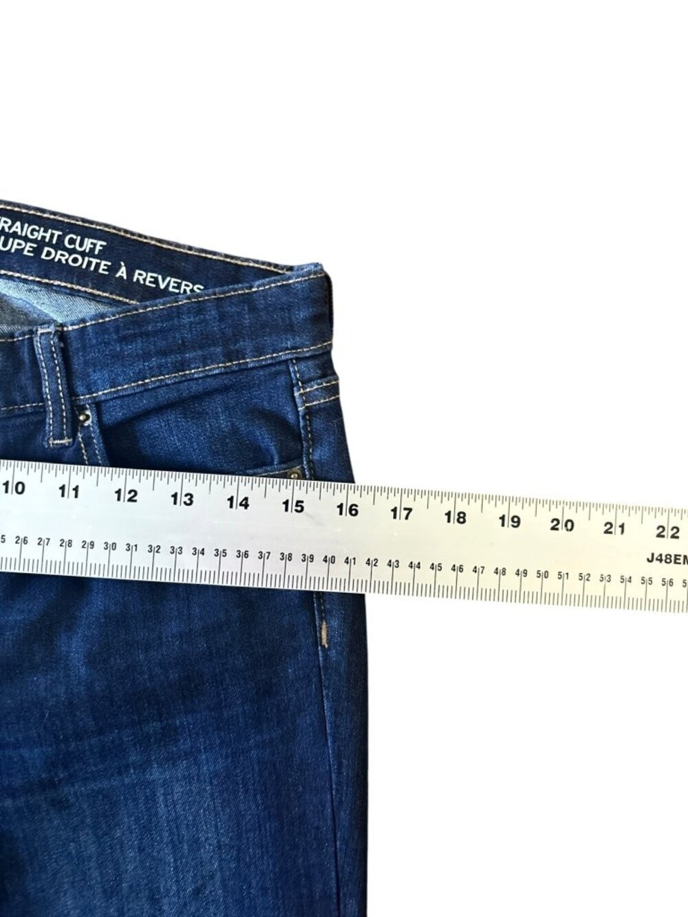 Gap Women's Straight Cuff Blue Jeans - Picture 5 of 6